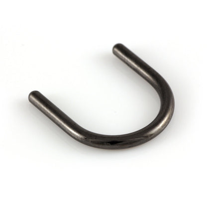 Black Steel Circular Septum Keeper
