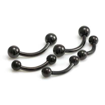 Black Steel Curved Barbell 1.6mm