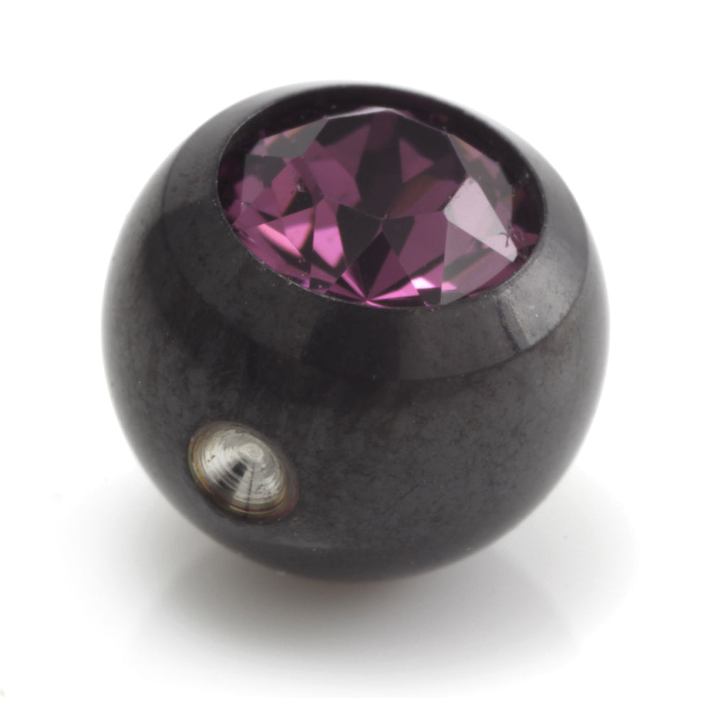 Black Steel Dimp Gem Ball