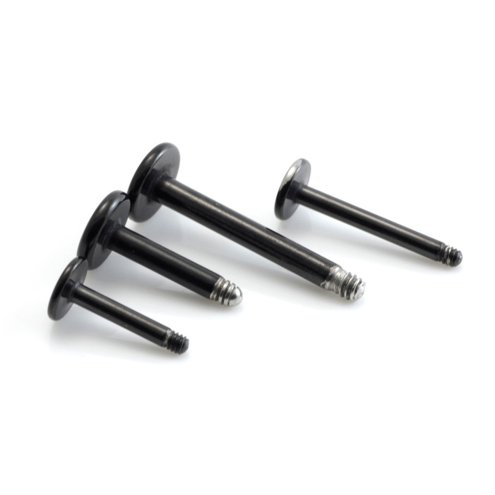 Evil Black Ti External Thread Labret Stem