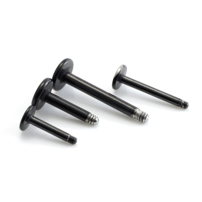 Black Steel Micro Labret Stem