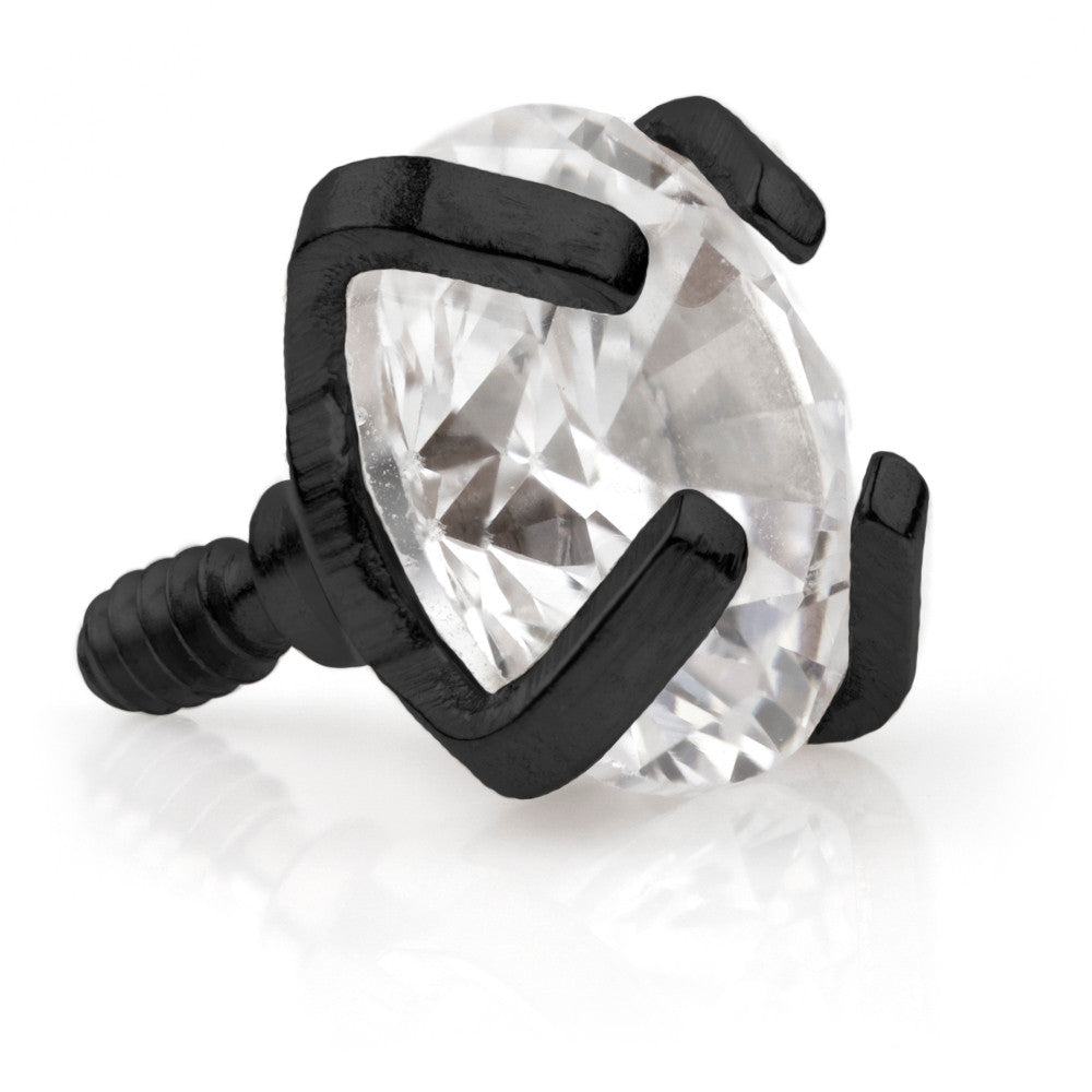 Evil Black Ti Internal Thread Prong Gem