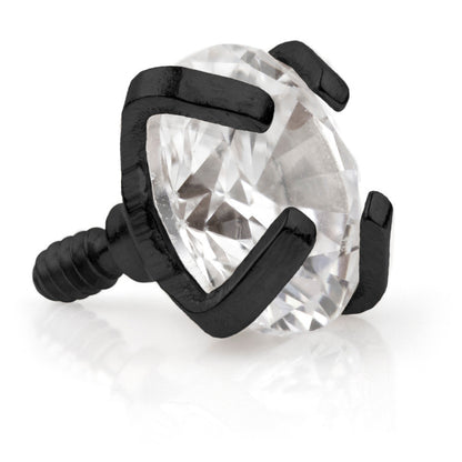 Internal Micro Prong Set Black Steel Gem