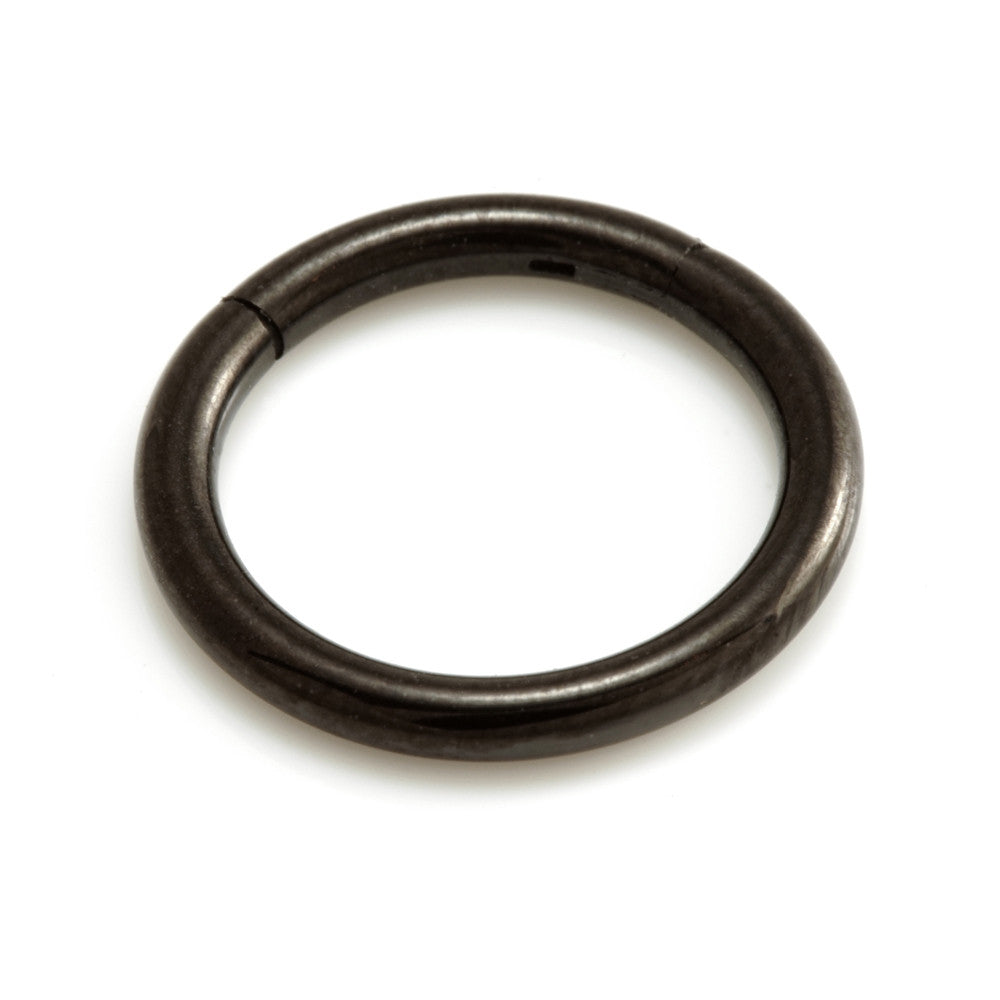 Evil Black Titanium Hinged Segment Ring - EV36