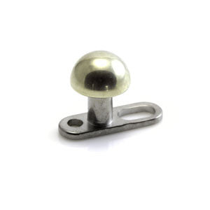 Gold PVD on Ti Half Ball on Ti Open Anchor