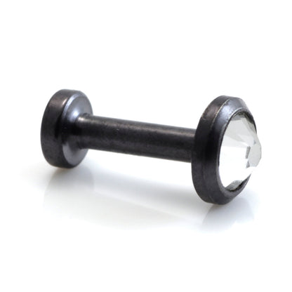 Graphite Black Ti Internal Thread Gem Disk Labret 3mm Base