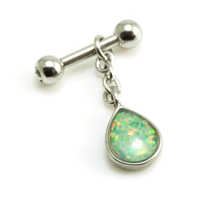 Hanging Opal Tear Stud