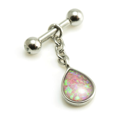 Hanging Opal Tear Stud