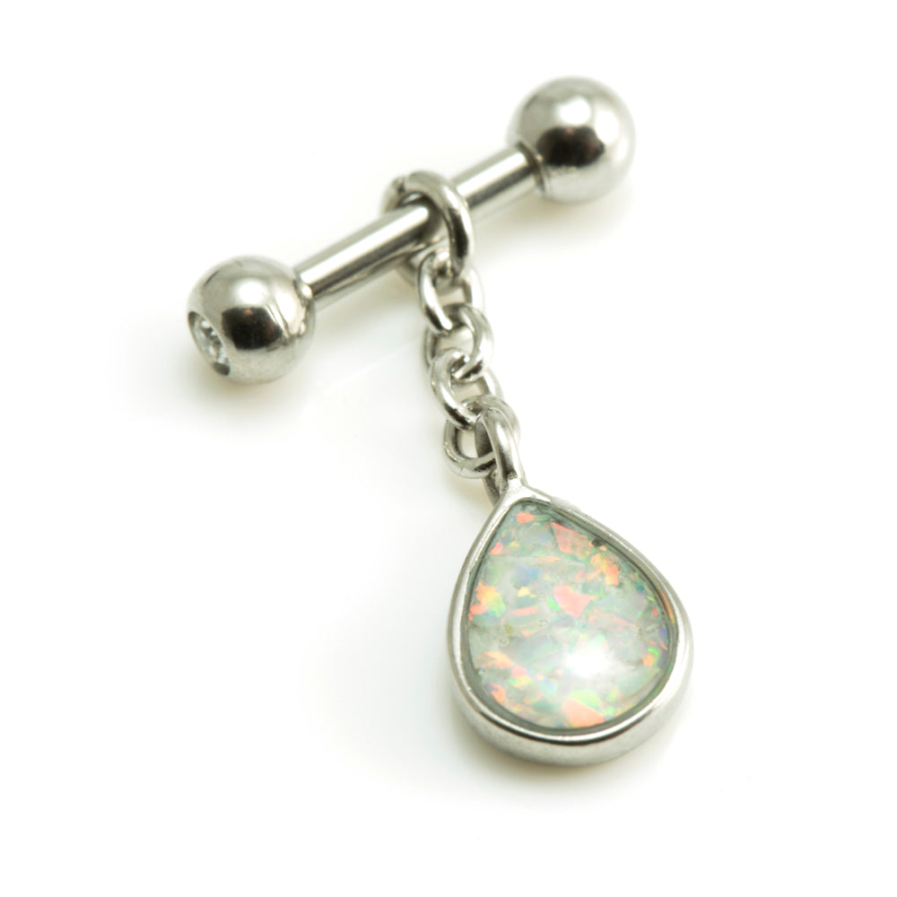 Hanging Opal Tear Stud