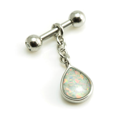 Hanging Opal Tear Stud