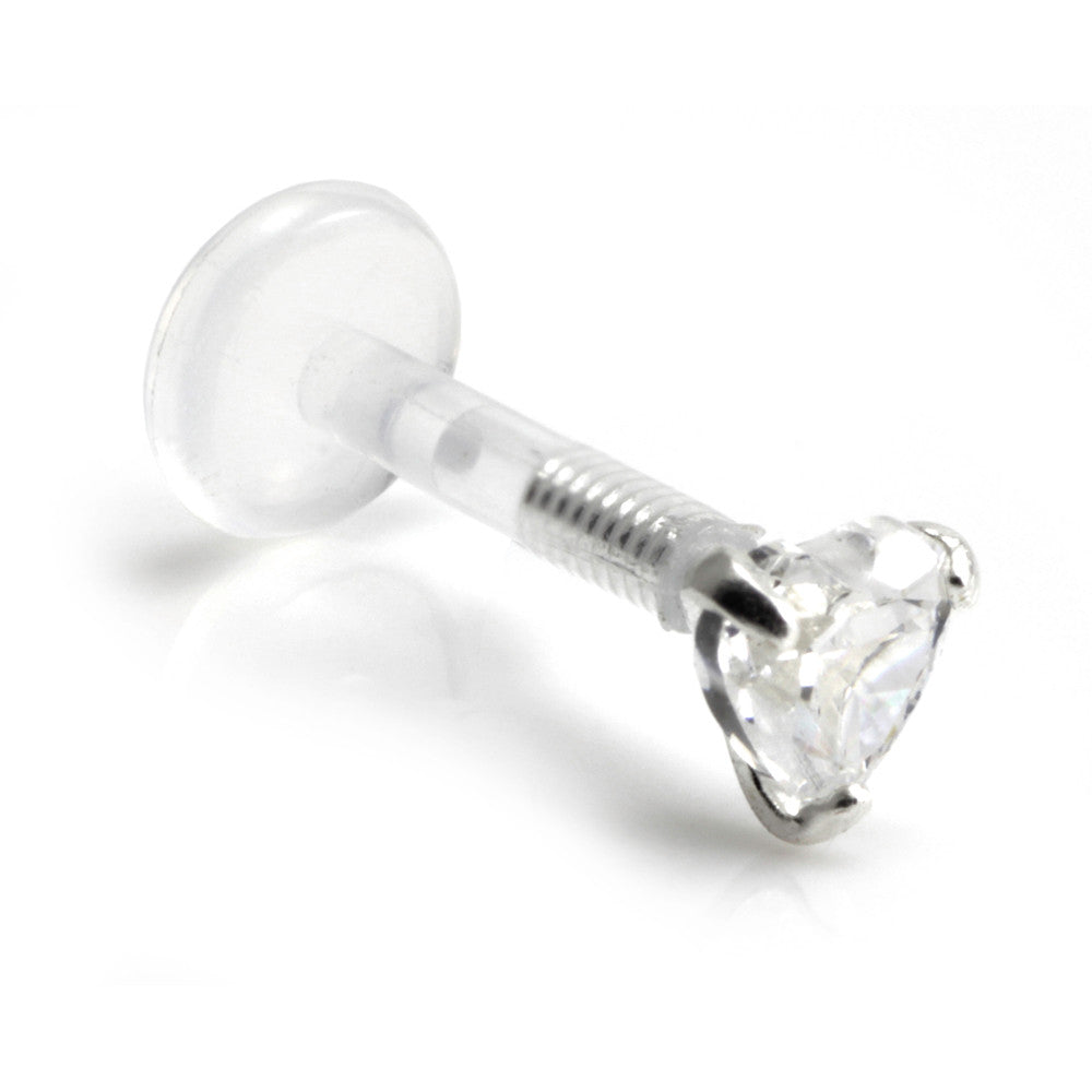 Heart Gem Bioplast Labret