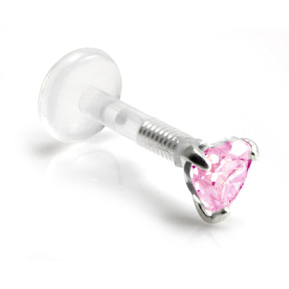 Heart Gem Bioplast Labret