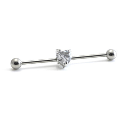 Industrial Bar with Gem Heart