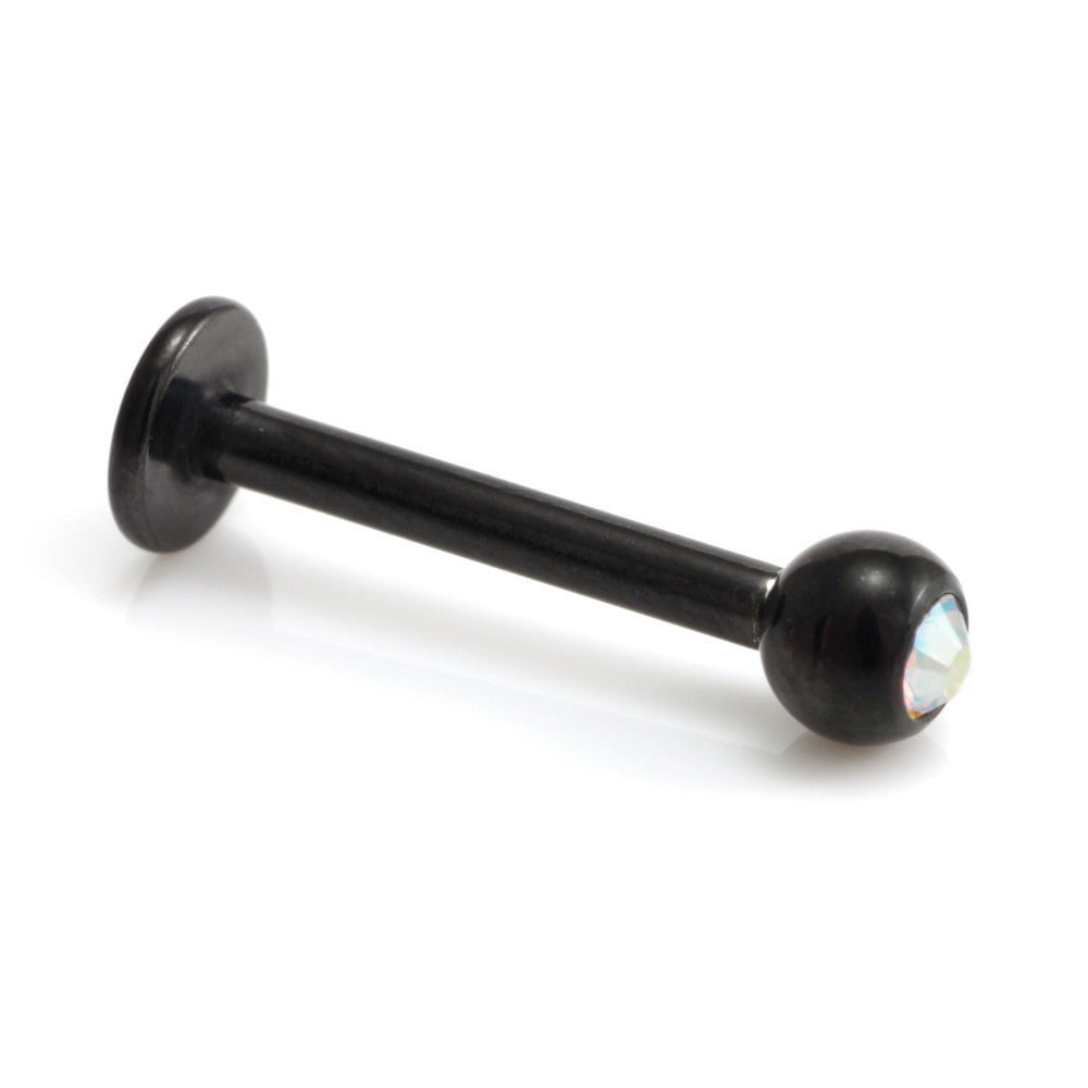Injecto Black Micro Gem Labret 1.2mm-1