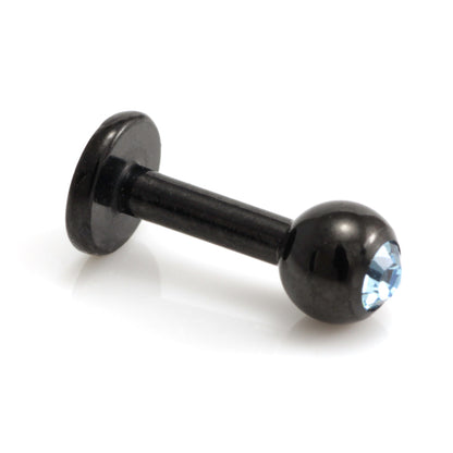 Injecto Black Micro Gem Labret 1.2mm-1