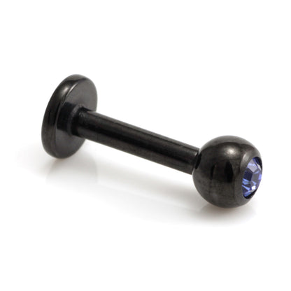 Injecto Black Micro Gem Labret 1.2mm-1