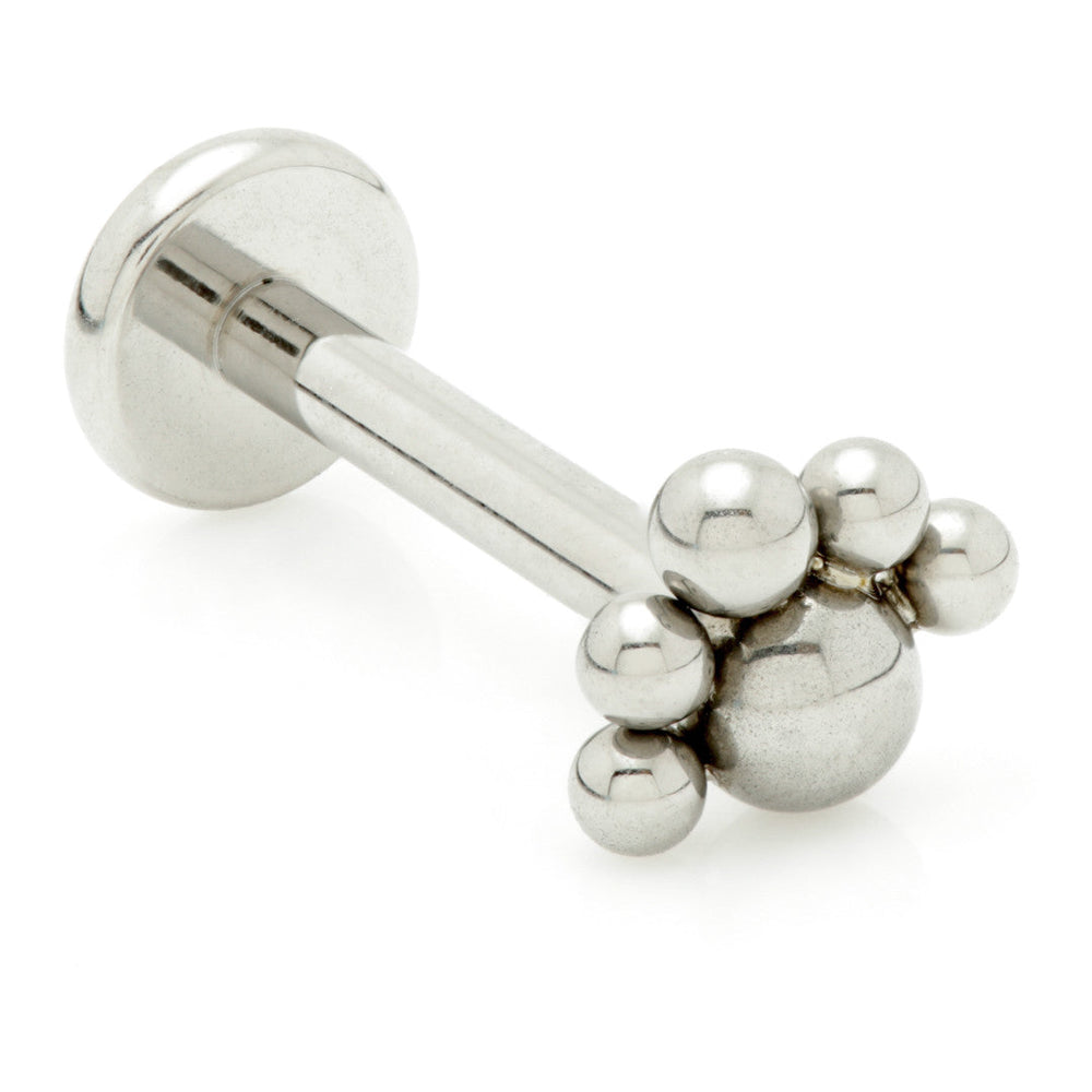 Internal Ti Ball With 5 Beads Labret
