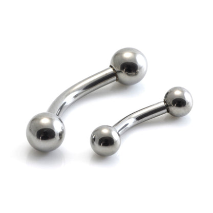 Internal Ti Banana Bar with Balls 1.6mm
