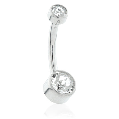 Internal Ti Double Jewelled Disk Navel - 1.6mm