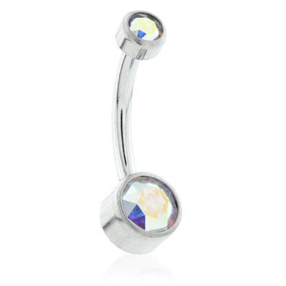 Internal Ti Double Jewelled Disk Navel - 1.6mm