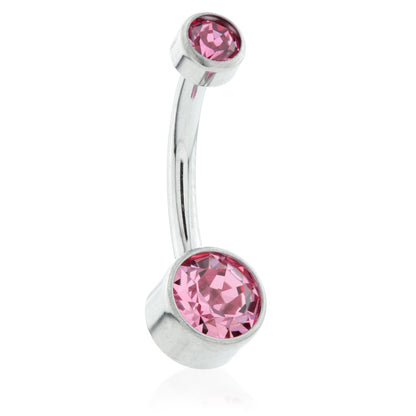 Internal Ti Double Jewelled Disk Navel - 1.6mm