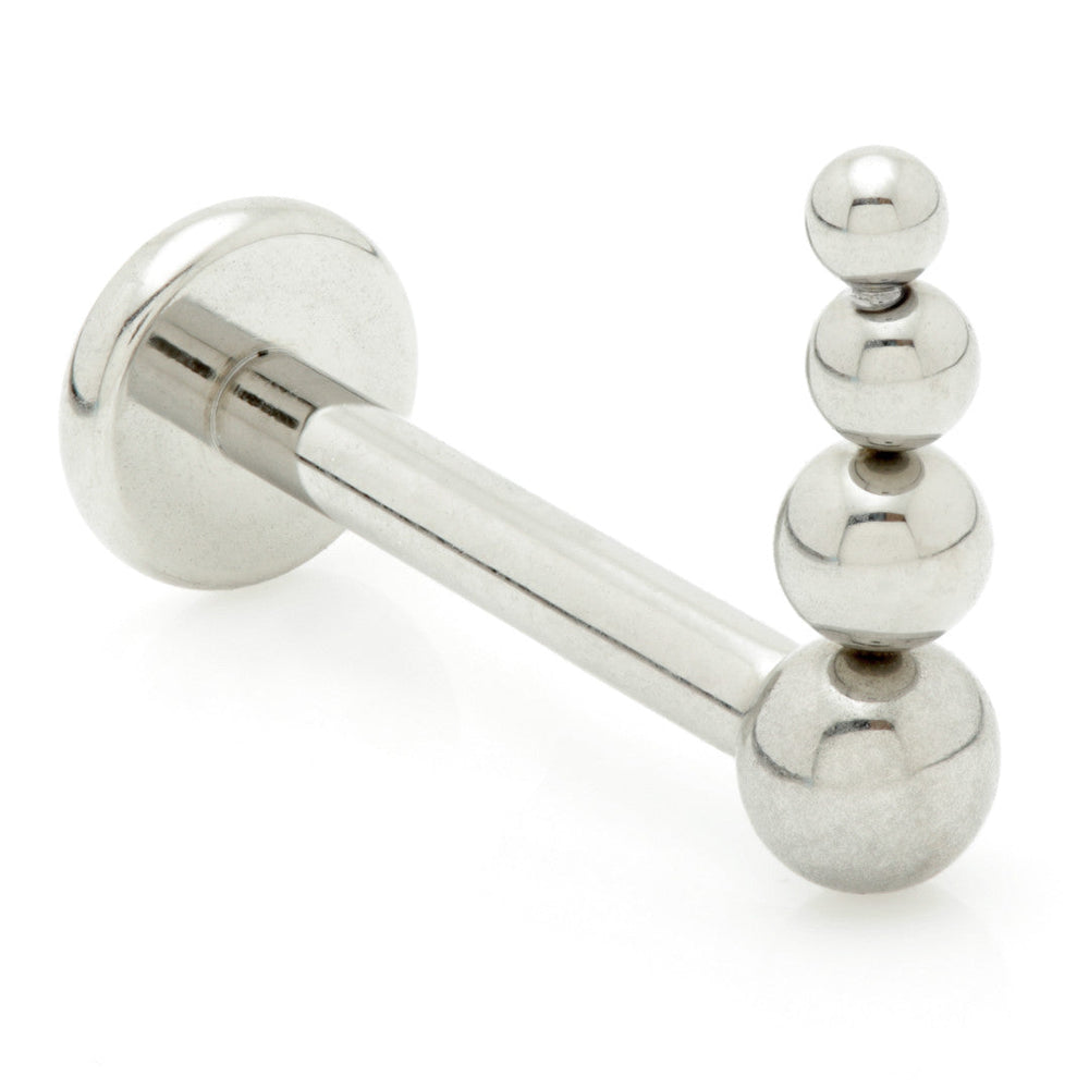 Internal Ti Graduated 4 Bead Labret