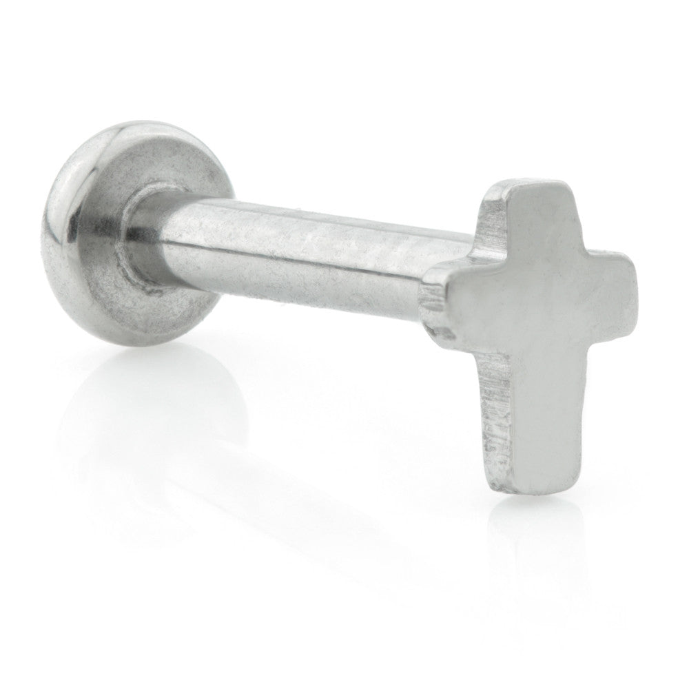 Internal Ti Micro Small Base Labret with Cross Attachment (1.2mm)