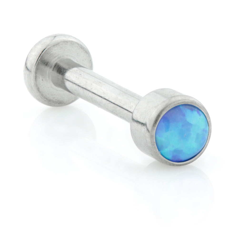 Internal Titanium Micro Labret with Opal Bezel Set Disk (1.2mm ...