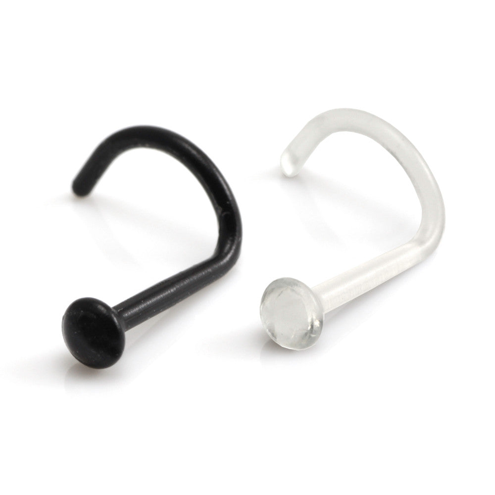 Plain Ball Bioplast Nose Stud