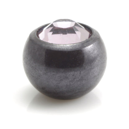 PVD Black Ti Clip In Gem Ball