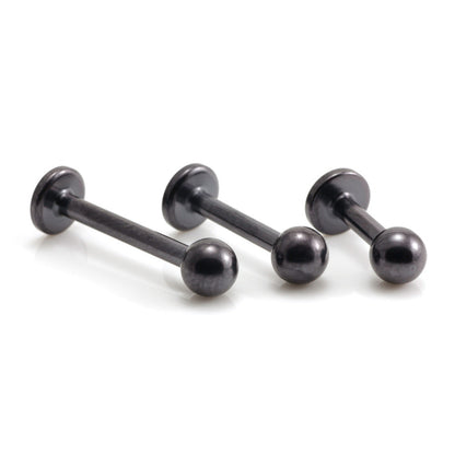 PVD Black Ti Labret 1.6mm