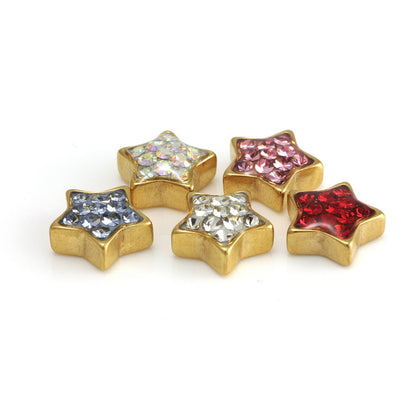 PVD Gold Steel Gem Star - Attachment Only