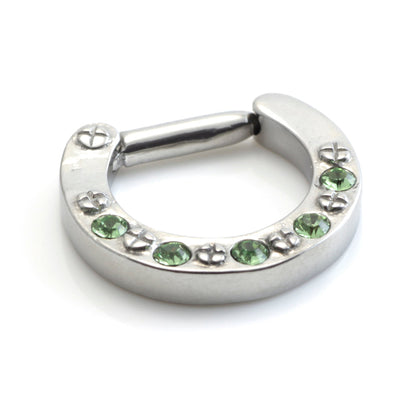 REDUCED Steel Jewelled Septum Ring