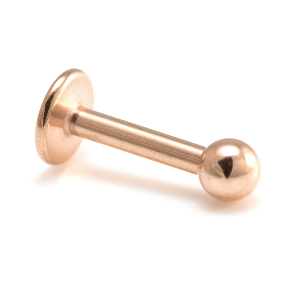 Rose Gold Internal Thread Titanium Micro Labrets | Wholesale Body Jewellery