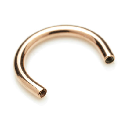 Rose Gold Internal Ti Micro Circular Barbell Stem