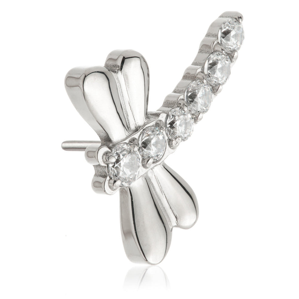 Ti Threadless Jewelled Dragonfly Attachment