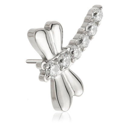 Ti Threadless Jewelled Dragonfly Attachment