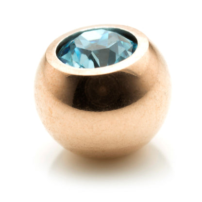 Rose Gold Steel Gem Ball