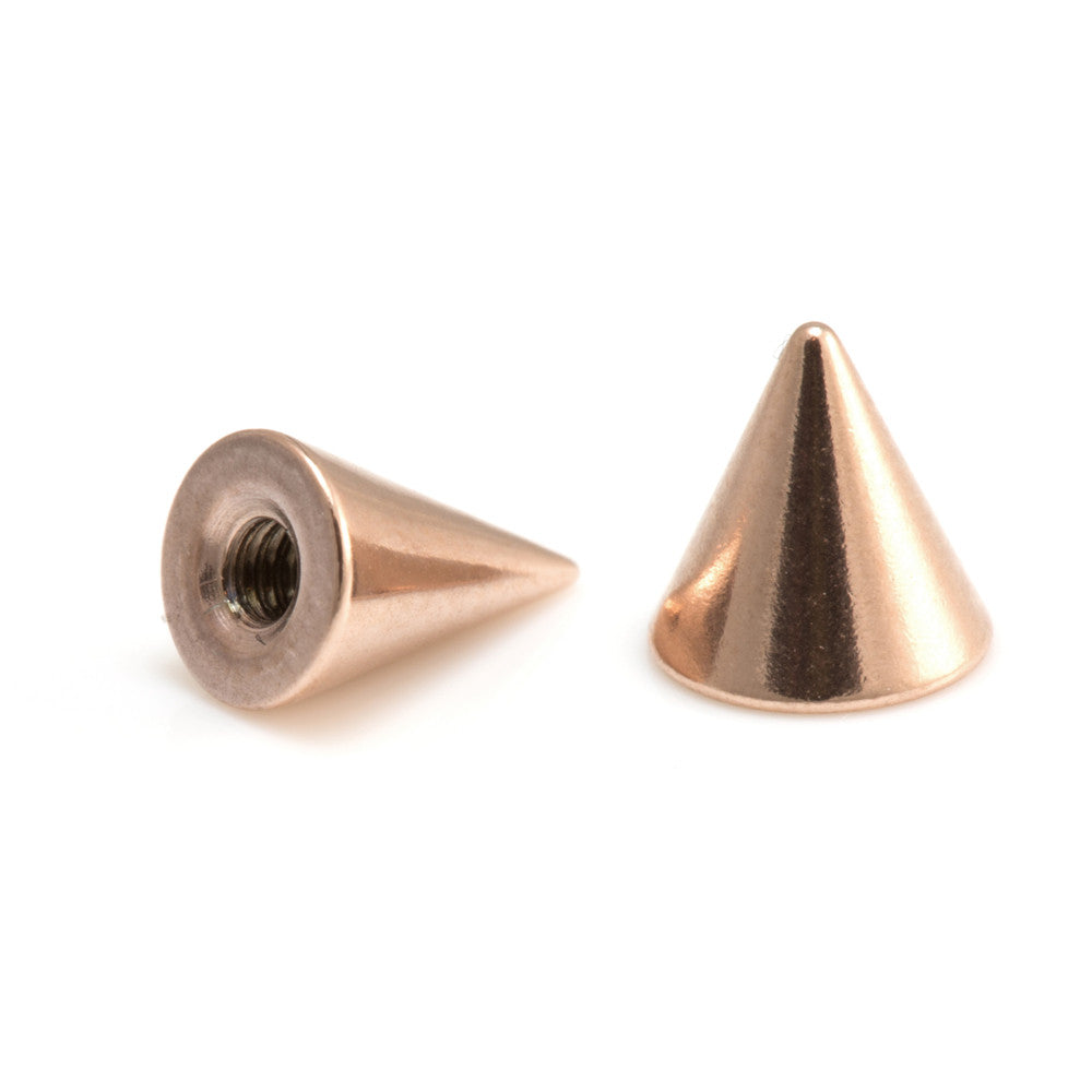 Rose Gold Steel Plain Cone