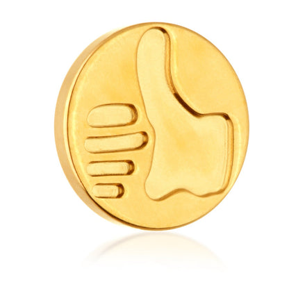 Zircon Gold Ti Internal Thumbs Up Emoji Attachment
