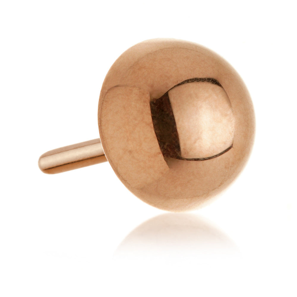 Rose Gold Ti Threadless Micro Dome Disk Attachment