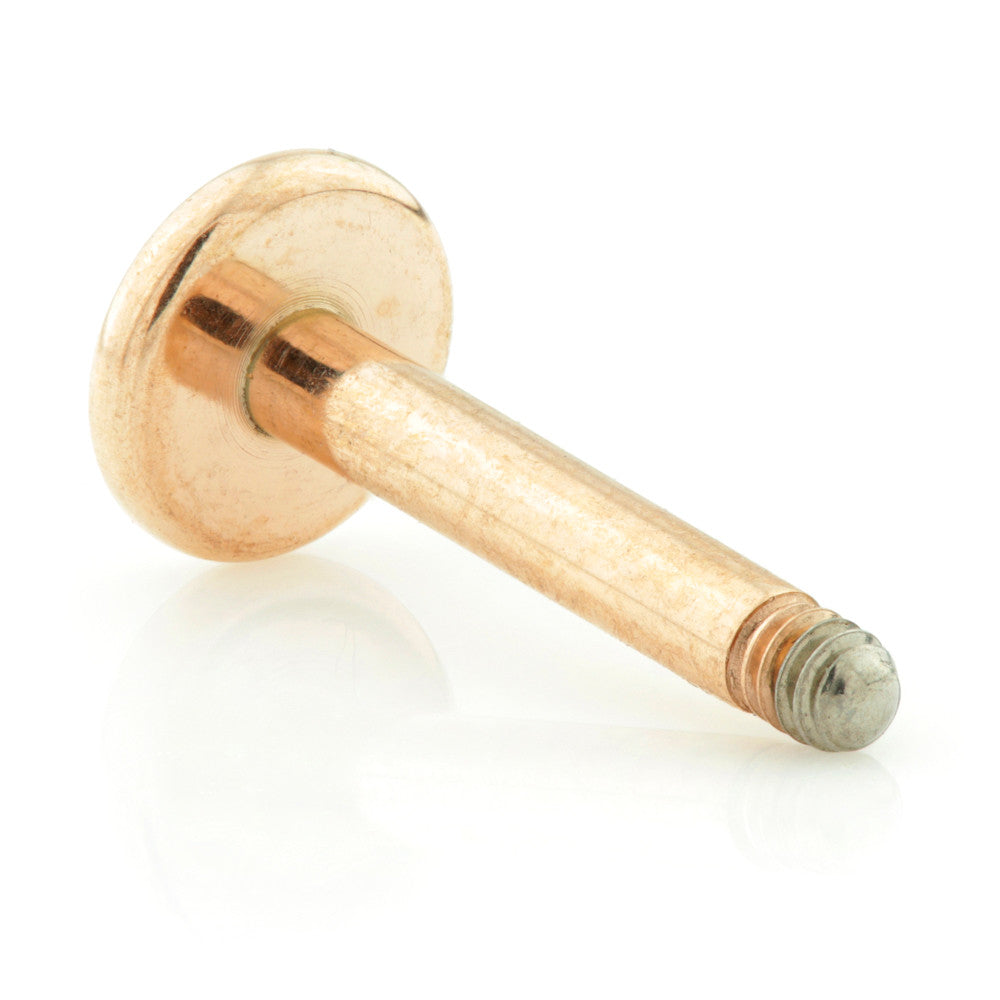 Rose Gold Titanium Micro Labret Stem
