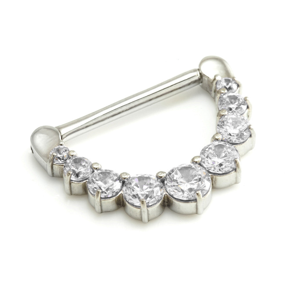 Round Gem Nipple Clicker