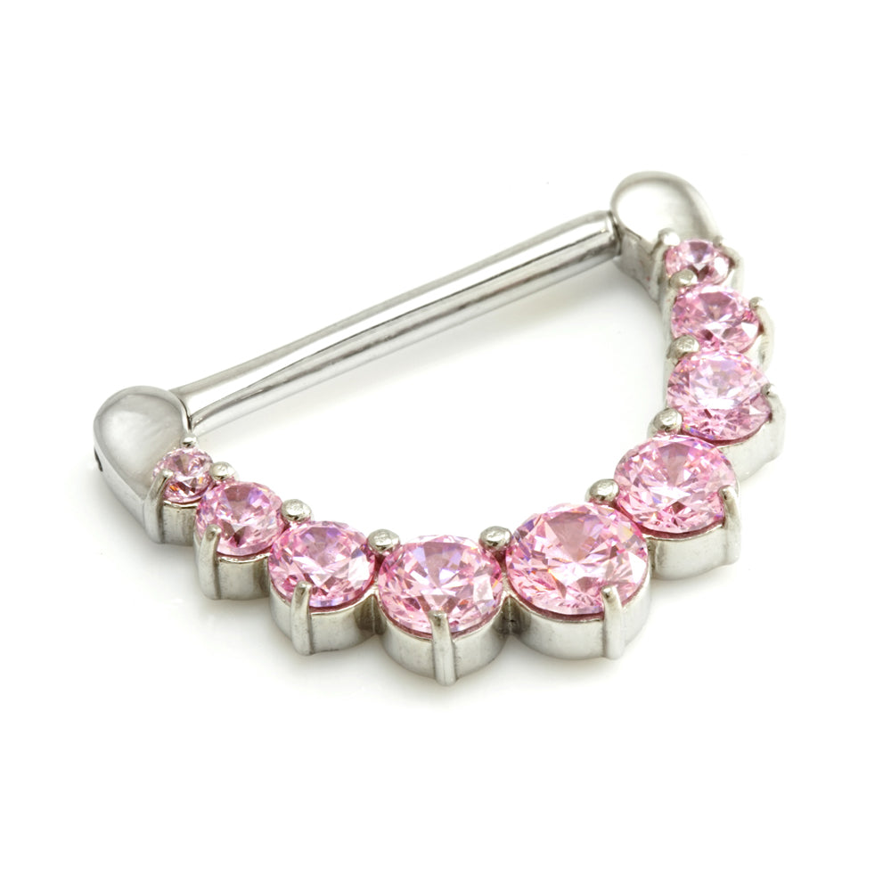 Round Gem Nipple Clicker