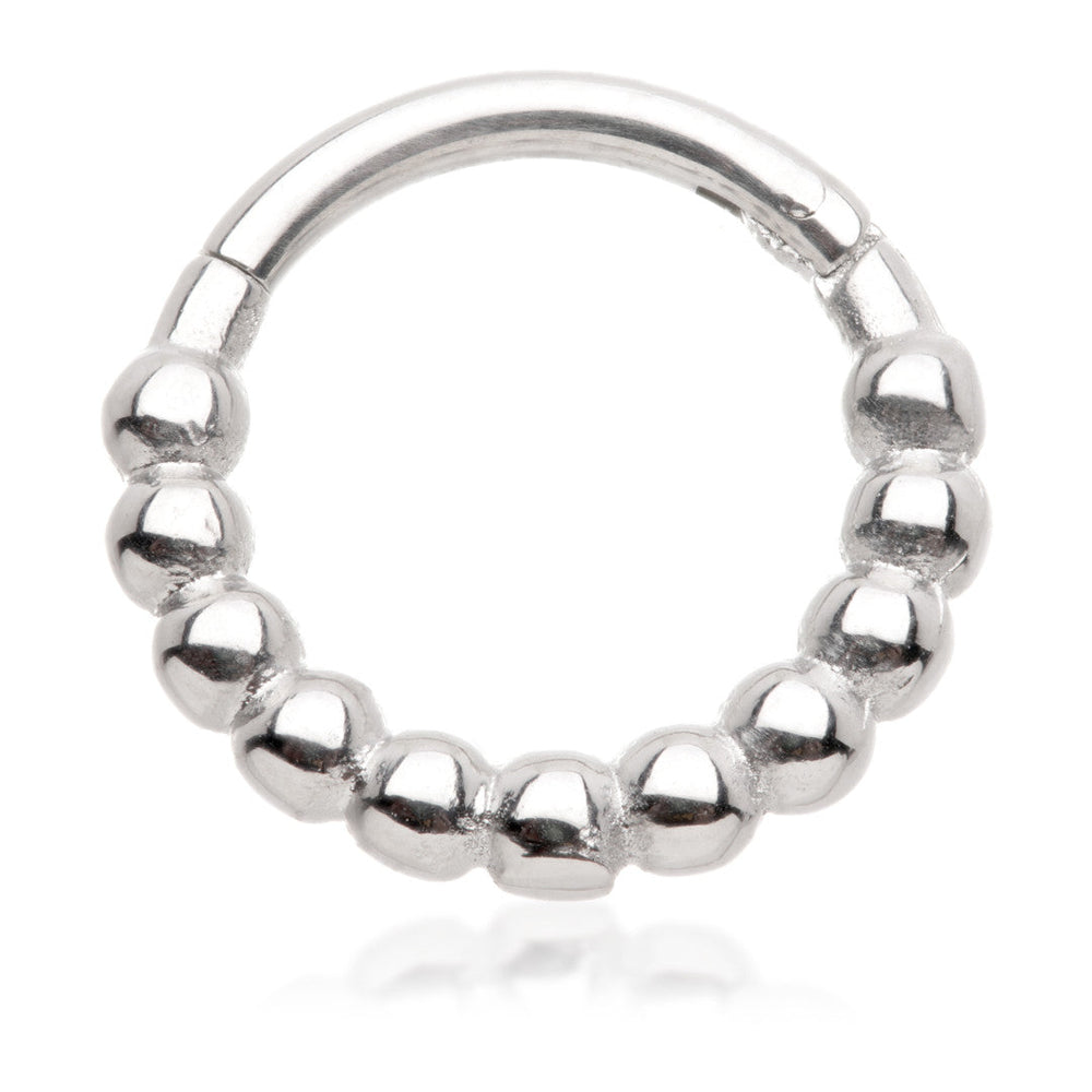 Steel Bubble Hinged Ring