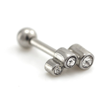 Steel 3 Round Graduated Curved Microbar