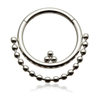 Steel Bead Chain Hinged Ring
