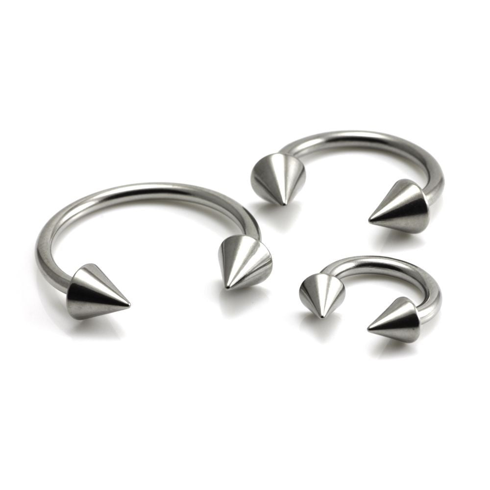 Steel Circular Barbell with Cones 1.6mm