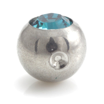 Steel Clip In Gem Ball