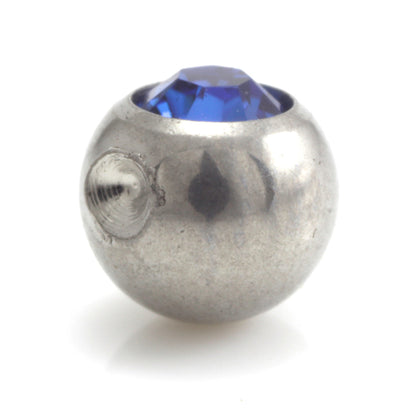 Steel Clip In Gem Ball